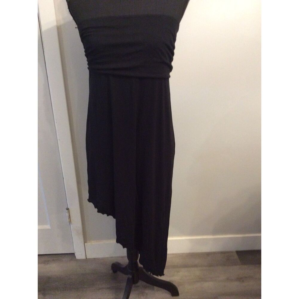 New NWT Tillys RSQ XL Black Asymmetrical Strapless Dress Women's